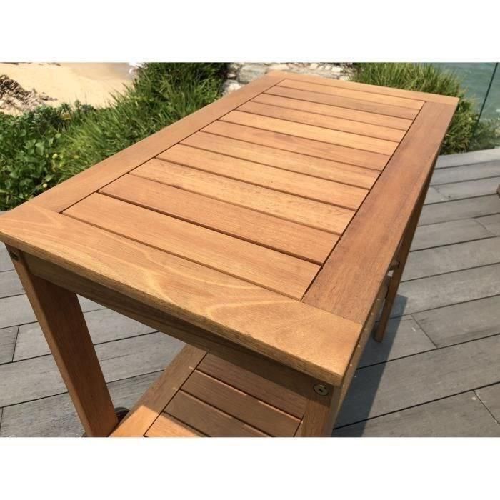 Carrito de Jardín de Madera Eucalipto FSC con Estante Retráctil, Soporte para Botellas y 2 Ruedas - 91.8x49.9x74 cm 4 Carrito de Jardín de Madera Eucalipto FSC con Estante Retráctil, Soporte para Botellas y 2 Ruedas - 91.8x49.9x74 cm 4