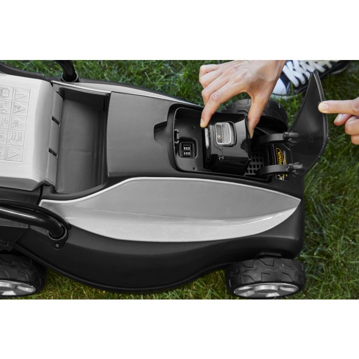 Alpina AL 3020 Li Kit: Cortacésped a batería 30 cm, 20V 4Ah Li-ion, ultracompacto. Incluye cargador y batería. 1