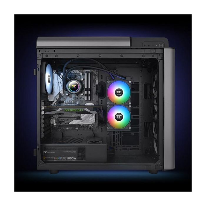Thermaltake TH240 ARGB Sync V2 Refrigeración Líquida CPU Todo en Uno, Ventilador 12cm, Negro, 27.6cm Radiador 5