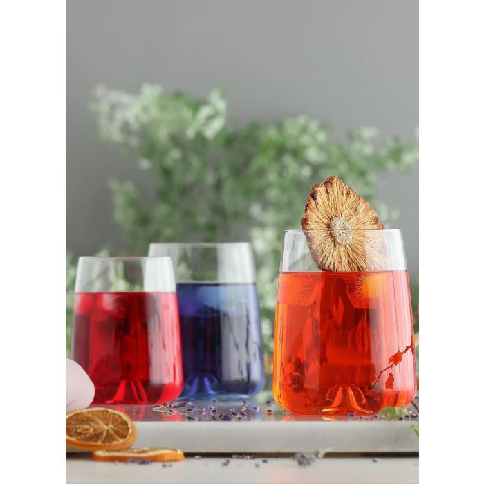 Lav Set de 6 Vasos "Terra" de 360 cc - Cristalería para Hogar (8 Cajas) 8