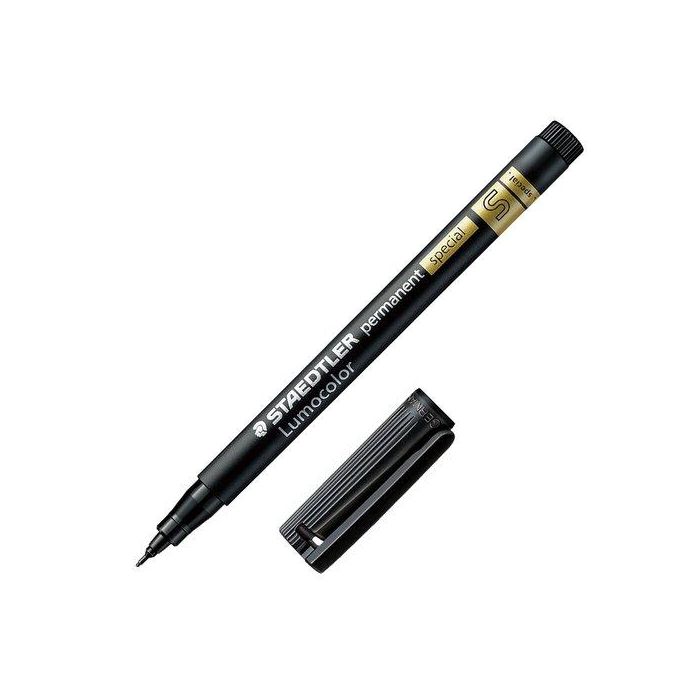 Rotulador Permanente Staedtler 319 Lumocolor (S) Negro (Set de 10) Rotulador Permanente Staedtler 319 Lumocolor (S) Negro (Set de 10)