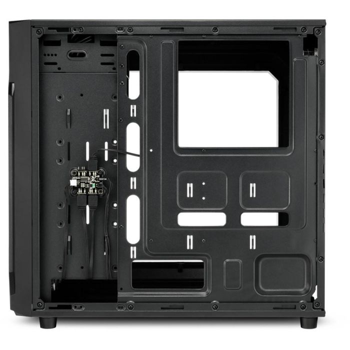 Sharkoon VG6-W RGB Semitorre ATX Gaming Negra, 3 Ventiladores LED RGB 120mm Preinstalados, Ventana Acrílica Frontal y Lateral 4