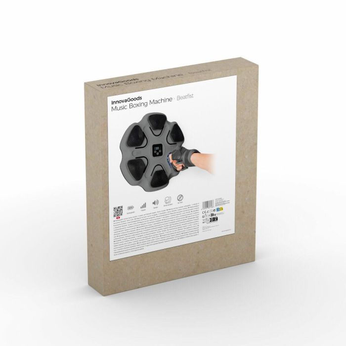 Máquina de Boxeo Musical Recargable Beatfist InnovaGoods 1 Máquina de Boxeo Musical Recargable Beatfist InnovaGoods 1