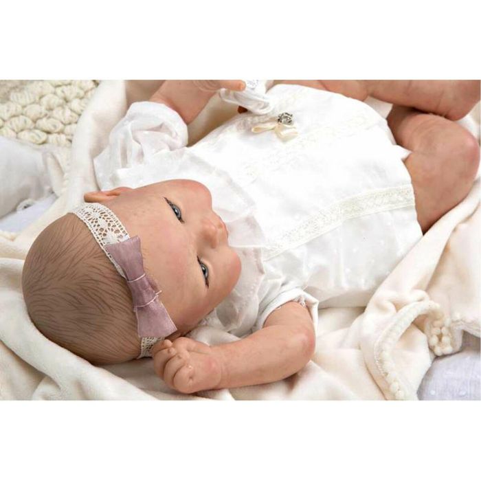 Muñeca reborn arias 45 cm delia c/manta c/pelo decorado 7 Muñeca reborn arias 45 cm delia c/manta c/pelo decorado 7