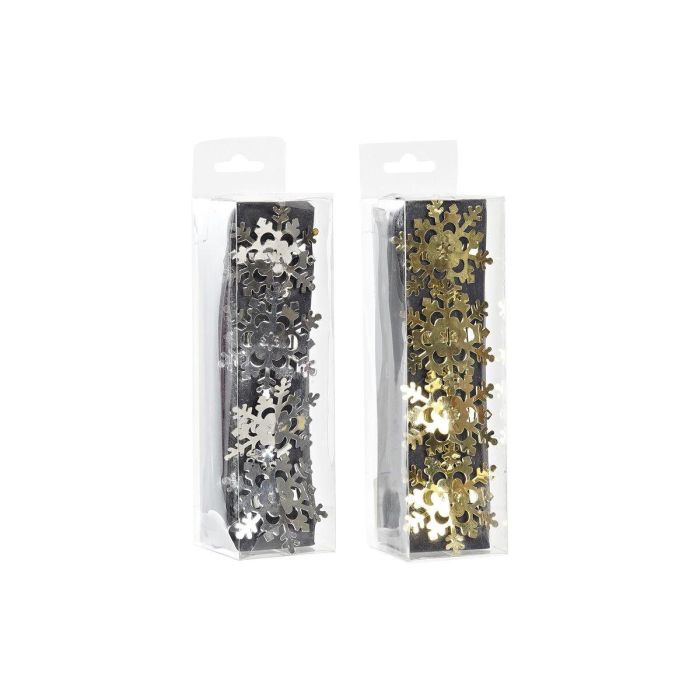 Servilletero Navidad Moderna DKD Home Decor Dorado Plateado 5 x 17 x 5 cm Set de 4 (2 Unidades) 1 Servilletero Navidad Moderna DKD Home Decor Dorado Plateado 5 x 17 x 5 cm Set de 4 (2 Unidades) 1