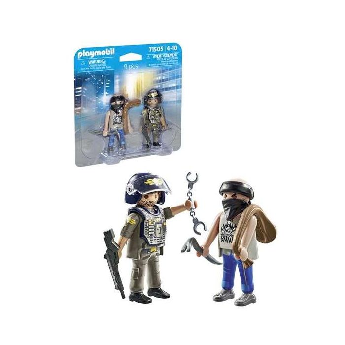 Figura policía con ladrón playmobil 4