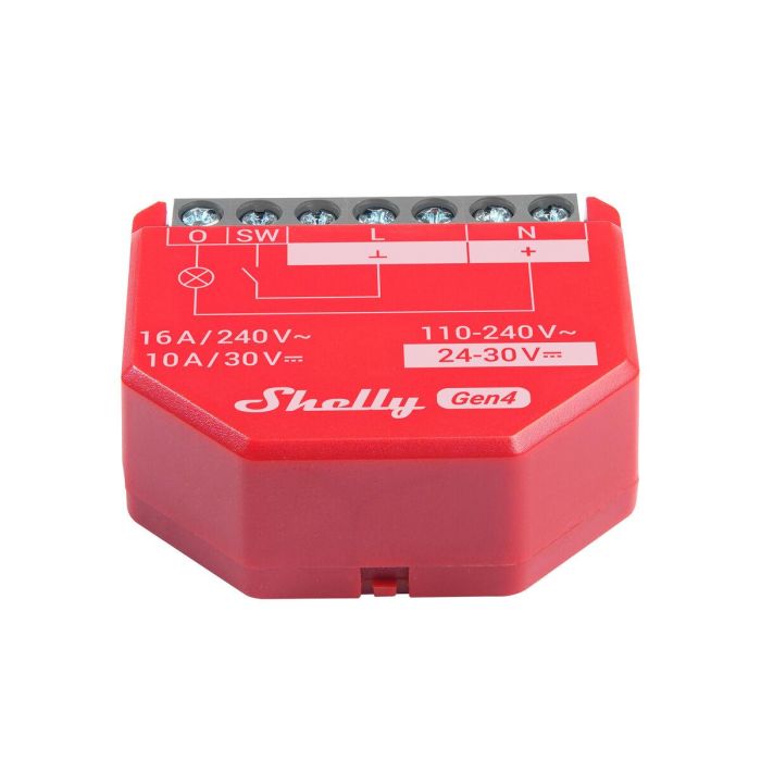 Shelly 1PM Gen4 Rele Inteligente Empotrado 1 Canal 16A Medición WLAN Matter Zigbee Bluetooth 2 Shelly 1PM Gen4 Rele Inteligente Empotrado 1 Canal 16A Medición WLAN Matter Zigbee Bluetooth 2