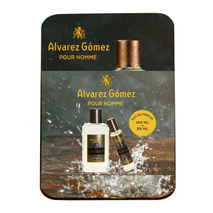 Alvarez Gomez Alvarez G.Barberia Lata Eau de Parfum 150ml + 30ml Edición Limitada Fragancia Masculina Fresca Elegante Cítrica Oriental Amaderada 1