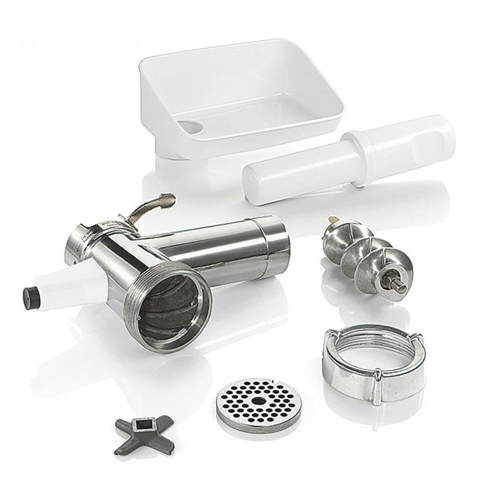 Bosch MUZ5FW1 Picadora de carne para Robot de cocina MUM5, Accesorio con disco de acero inoxidable 4.5mm 1