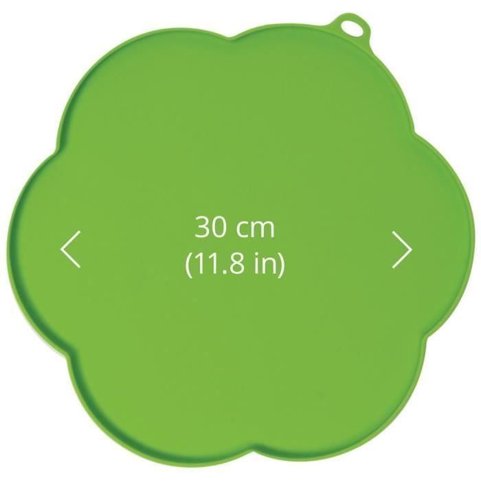 CAT IT Mantel individual con forma de flor - Tamaño mediano - Verde - Para gatos 2