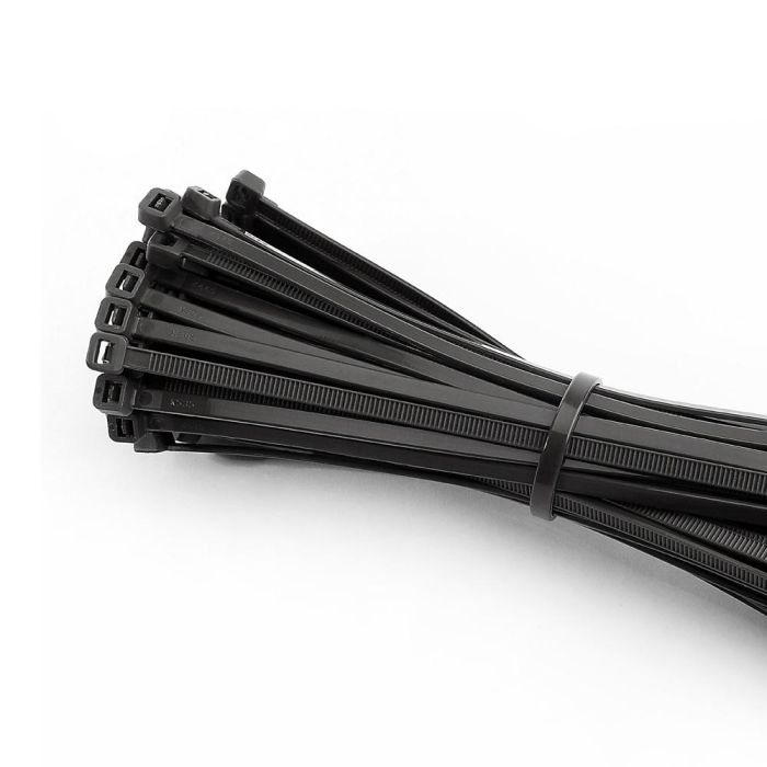 Edm Bridas negras de nylon 4,5 x 200 mm, reutilizables, resistentes a UV y temperaturas -40°C~85°C, bolsa de 100 unidades 0 Edm Bridas negras de nylon 4,5 x 200 mm, reutilizables, resistentes a UV y temperaturas -40°C~85°C, bolsa de 100 unidades 0