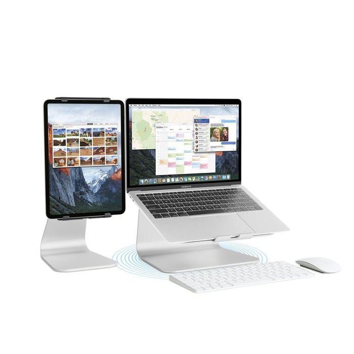 Rain Design mStand 360 Soporte para Portátil de Aluminio Plateado con Base Giratoria, Ergonómico, Eleva Pantalla, Compatible con Apple y PC 3 Rain Design mStand 360 Soporte para Portátil de Aluminio Plateado con Base Giratoria, Ergonómico, Eleva Pantalla, Compatible con Apple y PC 3