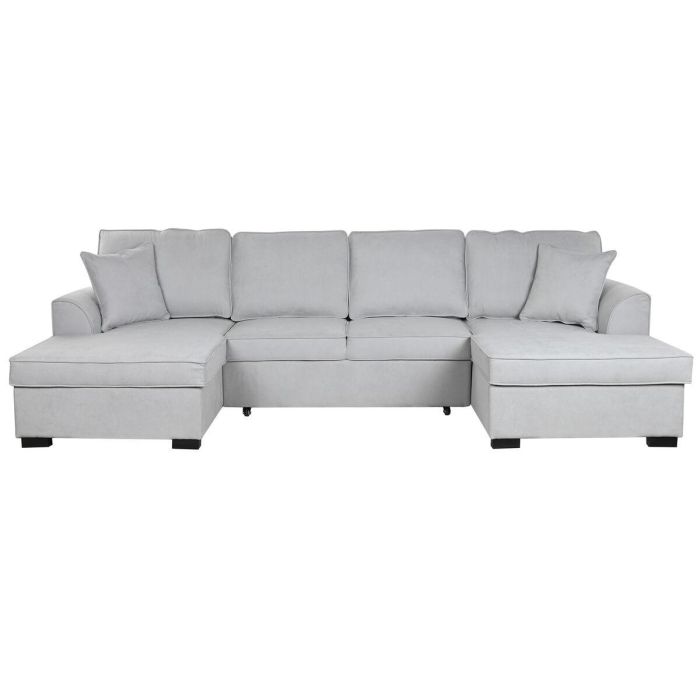 Sofa Cama Moderno DKD Home Decor Gris 154 x 92 x 298 cm Sofa Cama Moderno DKD Home Decor Gris 154 x 92 x 298 cm