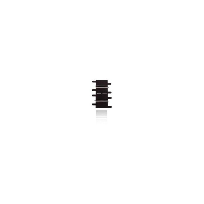 Carrera Accessories 1/4 Geraden (2) para Pistas de Slot 1:32 / 1:24 - Negro