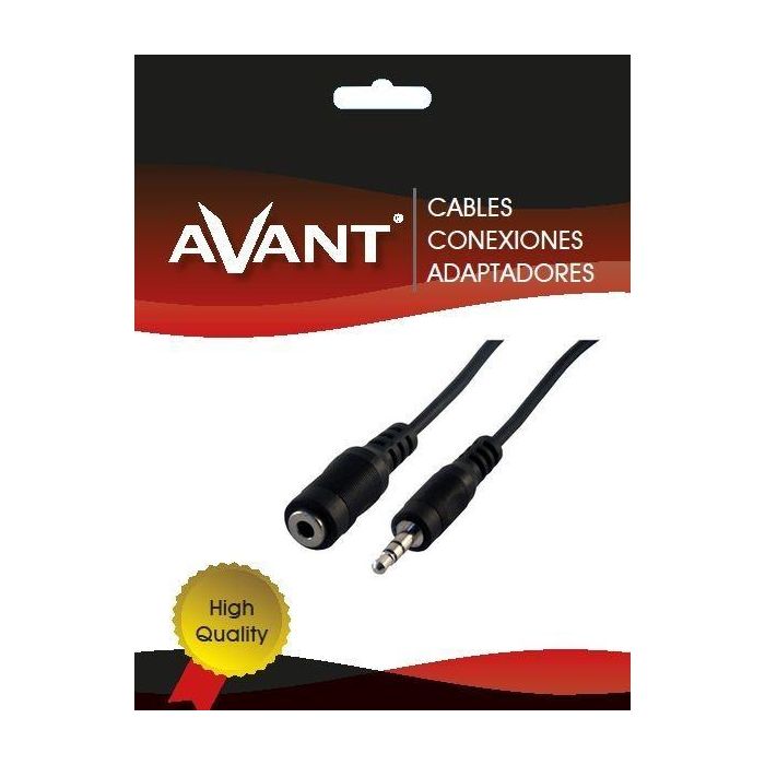 AVANT CONNECT Cable de Audio Jack 3.5 mm Macho a Hembra 3 Metros, CABLE JACK M A JACK F 3.5MM 3 METROS AVANT