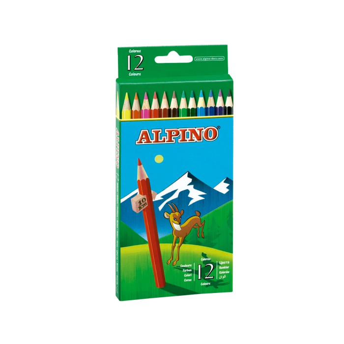 Alpino Lápices de Colores C-Surtidos Estuche 12 Ud 175 mm 1