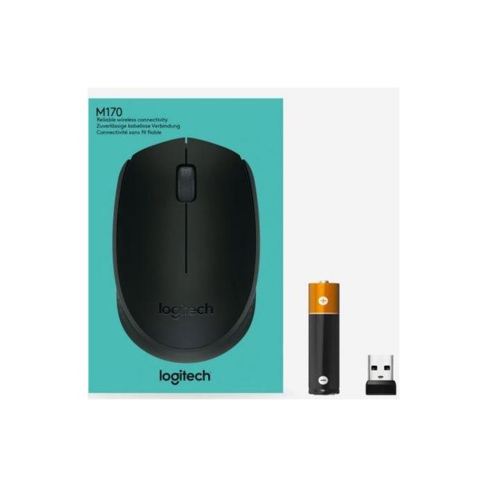 Logitech Wireless Mouse, USB, 1AA battery, Black 4 Logitech Wireless Mouse, USB, 1AA battery, Black 4