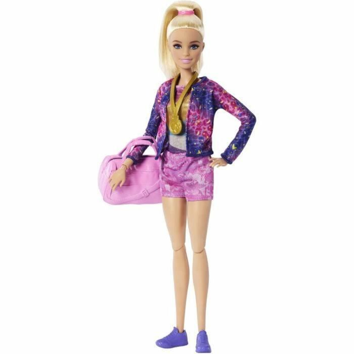 Barbie HRG52 Muñeca Gimnasta Articulada con Barra de Equilibrio y 11 Accesorios 3 Barbie HRG52 Muñeca Gimnasta Articulada con Barra de Equilibrio y 11 Accesorios 3