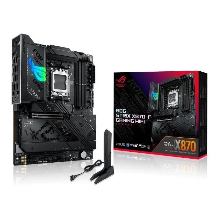 ASUS ROG STRIX X870-F GAMING WiFi AMD X870 Socket AM5 ATX - Placa Base para AMD Ryzen 7th/8th/9th Gen, DDR5, Wi-Fi 7, 90MB1IV0-M0EAY0