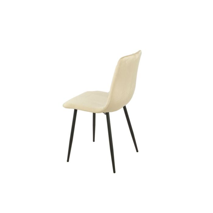 Silla Romimex Beige Terciopelo Metal 45 x 89 x 55 cm 2