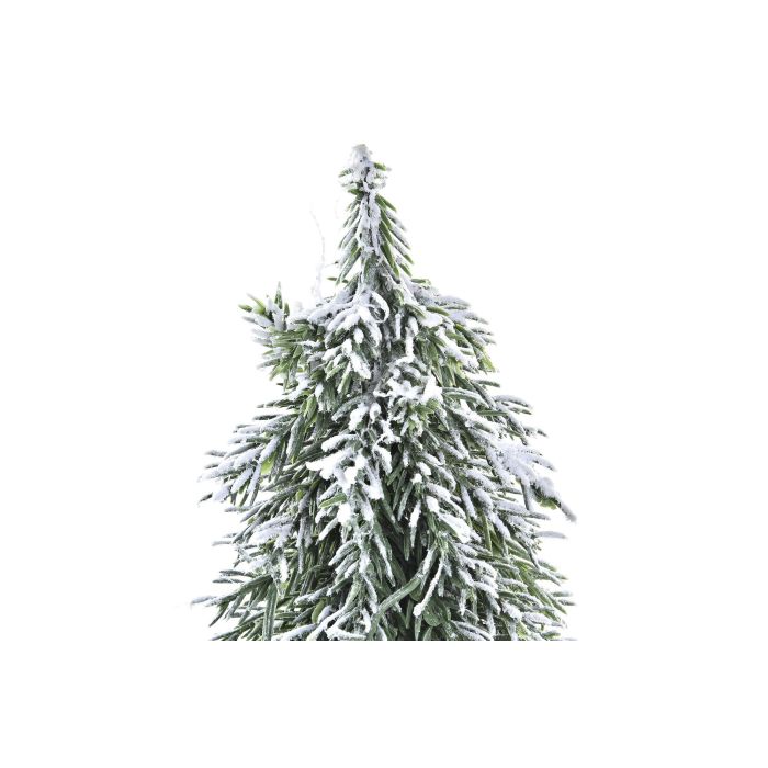 DKD Home Decor Árbol de Navidad Tradicional Verde y Blanco de PVC, Decoración Navideña para el Hogar, 20x20x28 cm (4 Unidades) 1 DKD Home Decor Árbol de Navidad Tradicional Verde y Blanco de PVC, Decoración Navideña para el Hogar, 20x20x28 cm (4 Unidades) 1