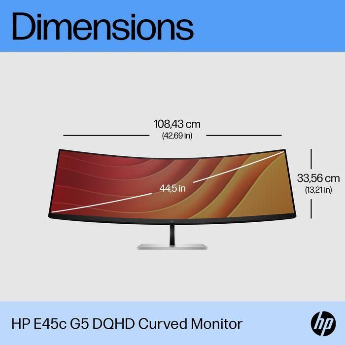 HP E45c G5 Monitor Curvo DQHD Ultrawide 6