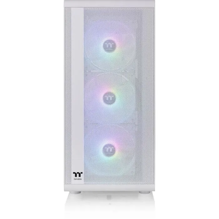 Thermaltake S200 TG ARGB Caja PC Mid Tower ATX/Micro ATX Vidrio Templado Blanca 3x120mm A-RGB USB 3.0/2.0 3