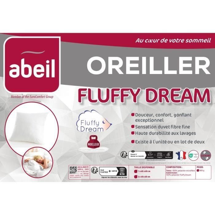 ABEIL Juego de 2 almohadas FluffyDream 60 x 60 cm 1