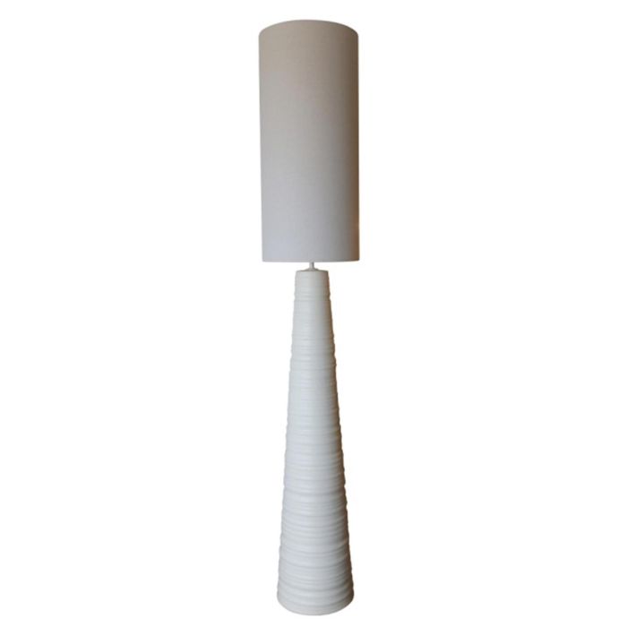 Lampara Pie Moderno DKD Home Decor Blanco 30 x 177 x 30 cm