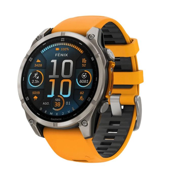 Smartwatch GARMIN Fénix 8 AMOLED Naranja 1,4" Ø 46 mm Ø 47 mm 24 Smartwatch GARMIN Fénix 8 AMOLED Naranja 1,4" Ø 46 mm Ø 47 mm 24