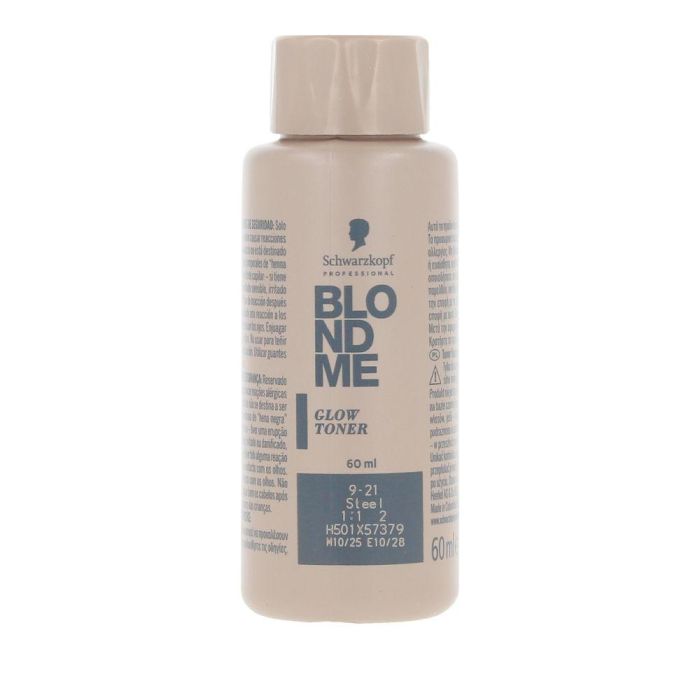 Schwarzkopf BLONDME Matizador de Brillos Tonos Rubios #Acero 9-21 - 60 ml para Cabello Aclarado 0 Schwarzkopf BLONDME Matizador de Brillos Tonos Rubios #Acero 9-21 - 60 ml para Cabello Aclarado 0