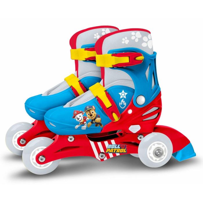 Patines en Línea Dos en Uno - PAW PATROL - PAT PATROUILLE - 3 Ruedas - Tri skate y Roller en lino - Talla ajustable 27-30 7