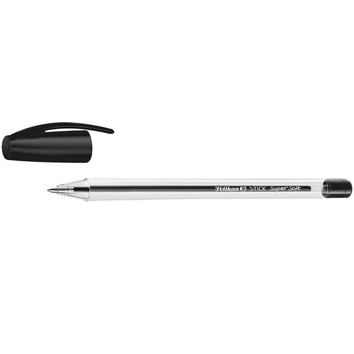 Boligrafo Pelikan Stick Super Soft Negro 50 unidades 1