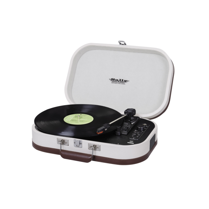 Trevi TT 1020 BT Tocadiscos de tracción directa Semiautomático con altavoces, USB, MP3 y 33/45/78 RPM Beige