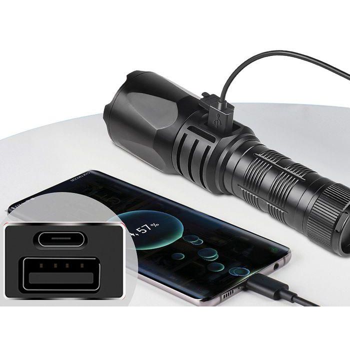 Sandberg Survivor Torch Powerbank 5000 mAh - Linterna LED, Cargador Móvil, Resistente, Martillo de Emergencia 4