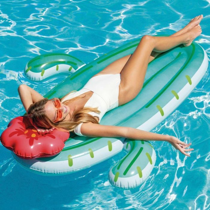 Colchoneta Hinchable Intex Cactus 140 x 185 x 28 cm (6 Unidades) 1 Colchoneta Hinchable Intex Cactus 140 x 185 x 28 cm (6 Unidades) 1