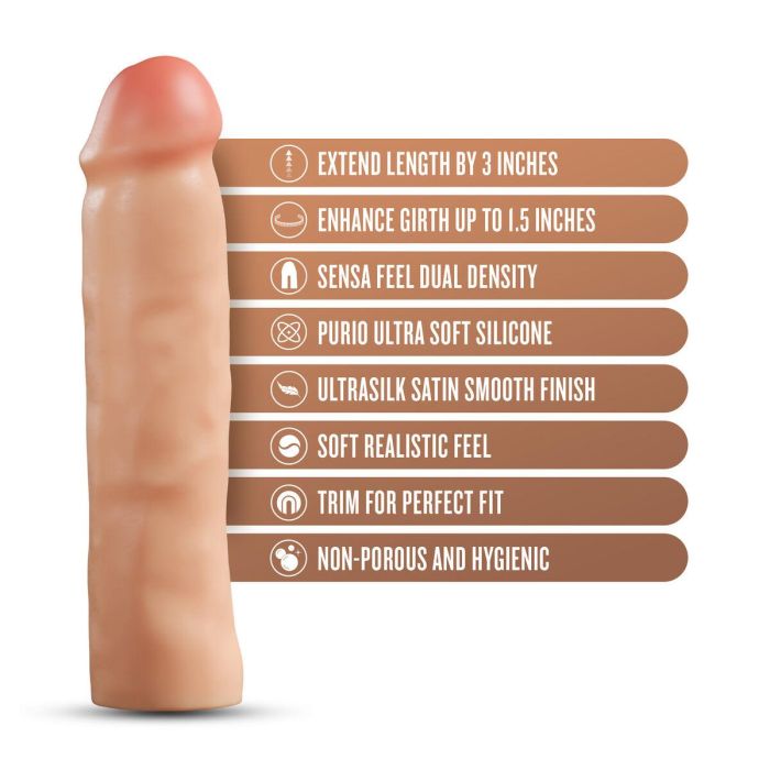 Funda para pene Blush Performance Plus Carne Ø 3,8 cm 21,6 cm 5