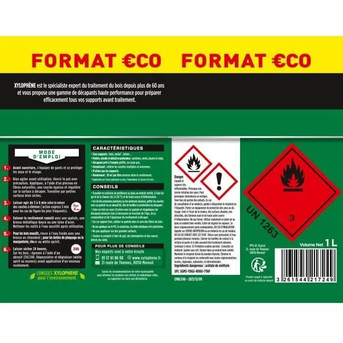 Xylophene Decapante en gel multisuperficie XYL3261544217249 1 L 3