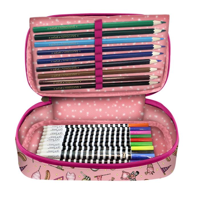 Plumier Gorjuss Carousel Salmón (45 Piezas) 2 Plumier Gorjuss Carousel Salmón (45 Piezas) 2