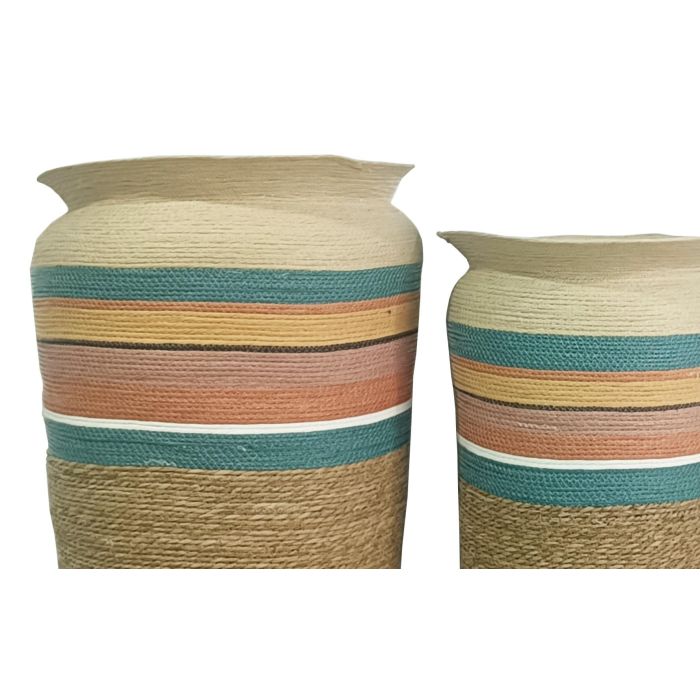 Macetero Arabe DKD Home Decor Multicolor 55 x 100 x 55 cm Set de 4 1 Macetero Arabe DKD Home Decor Multicolor 55 x 100 x 55 cm Set de 4 1