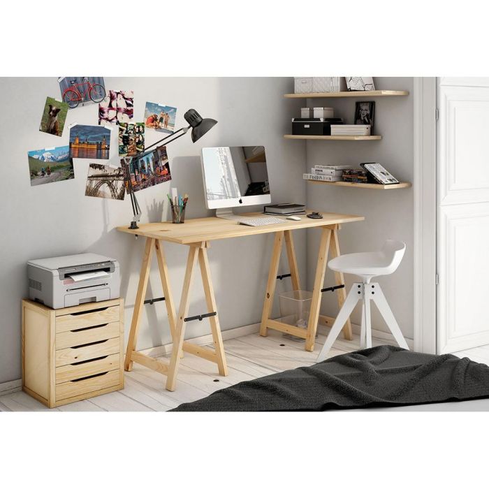 Astigarraga Caballete de pino super 77x73,5cm, madera sin barniz, resistencia 800kg 1