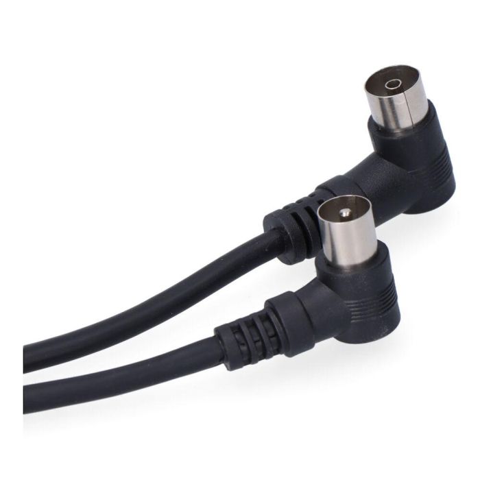 Edm Prolongación macho hembra tv-video 9,5mm cable 2,5m negro Edm Prolongación macho hembra tv-video 9,5mm cable 2,5m negro