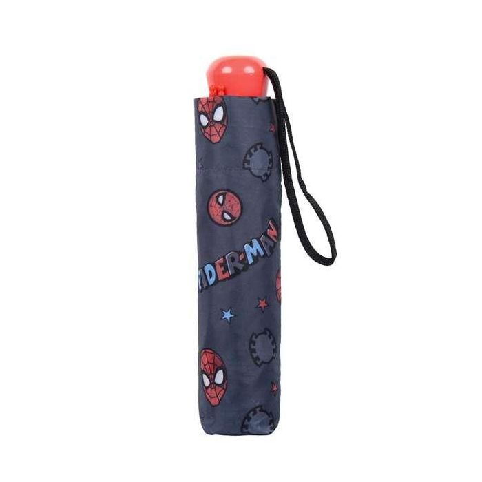 Cerdá Spiderman Paraguas Manual Plegable Escolar 50 cm para Niños y Niñas de 2 a 8 años. 100% Poliéster Resistente 7
