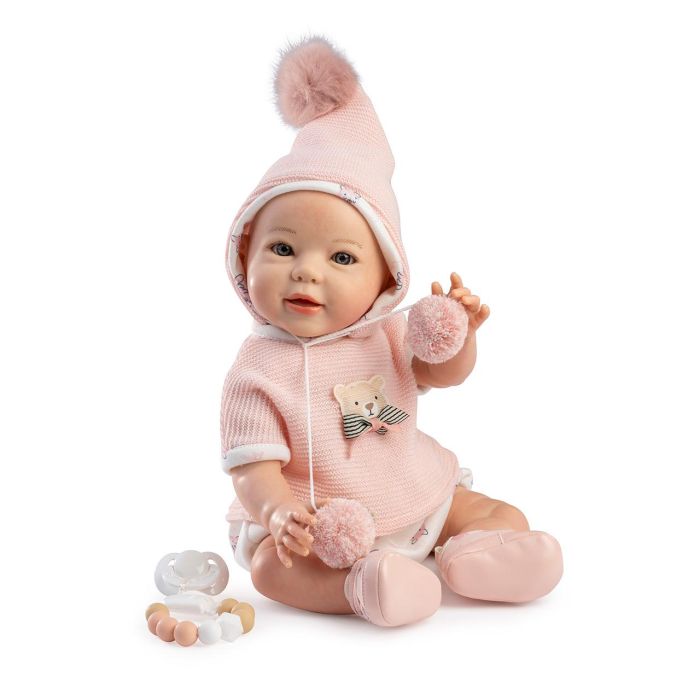 Muñecas Guca 10290 Muñeca Reborn Diana 42cm sin pelo pintada a mano cuerpo tela y vinilo tacto suave +3 años 1