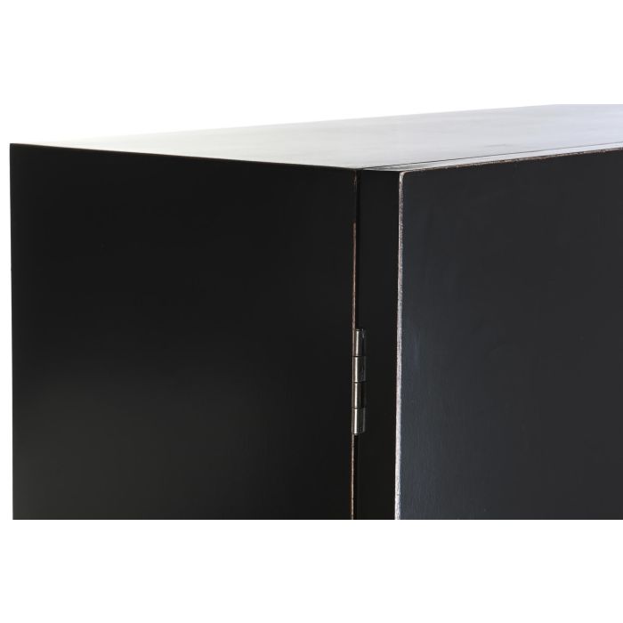 DKD Home Decor Armario Oriental Negro de Álamo y Metal Desmontable 110x50x180 cm 2 DKD Home Decor Armario Oriental Negro de Álamo y Metal Desmontable 110x50x180 cm 2