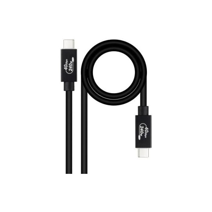 NANOCABLE CABLE USB 4 GEN3x2 40Gbps 5A/240W, USB-C M/M 1 M NANOCABLE CABLE USB 4 GEN3x2 40Gbps 5A/240W, USB-C M/M 1 M