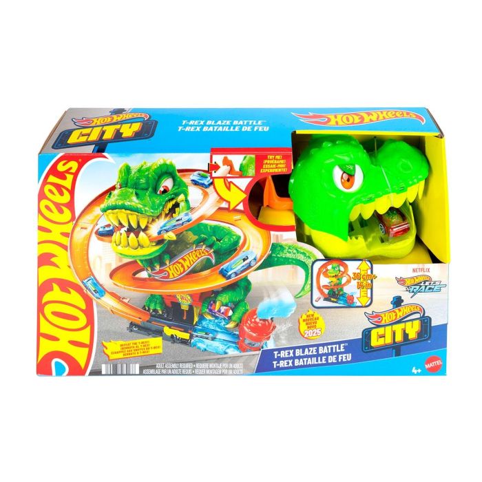 Pista Súper Estación De Bomberos T-Rex Jbm73 Hot Wheels 1