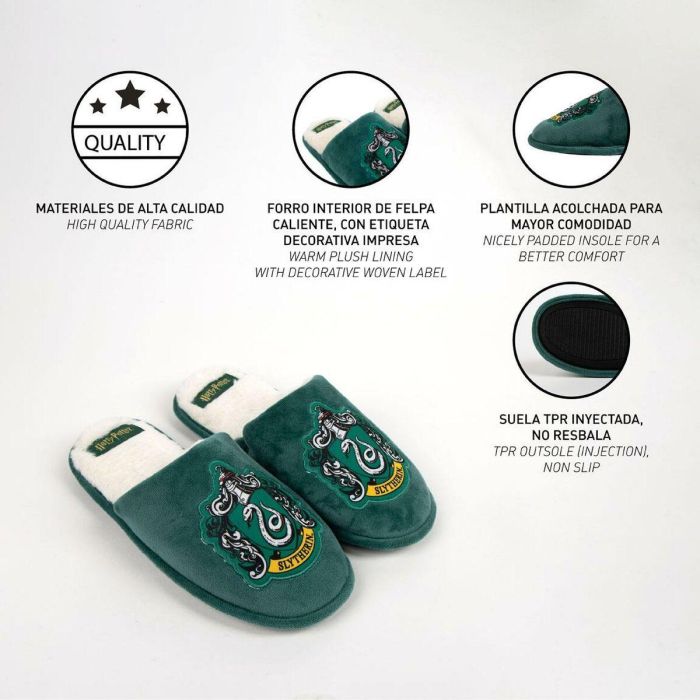 Zapatillas de Estar por Casa Harry Potter Verde 2 Zapatillas de Estar por Casa Harry Potter Verde 2