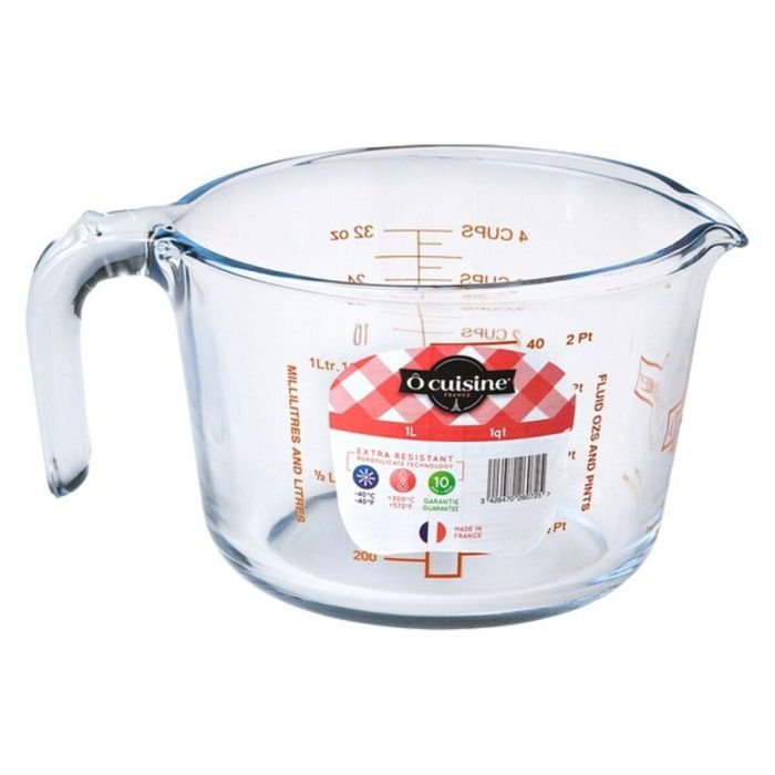 Jarra Medidora Ô Cuisine Transparente Vidrio 3
