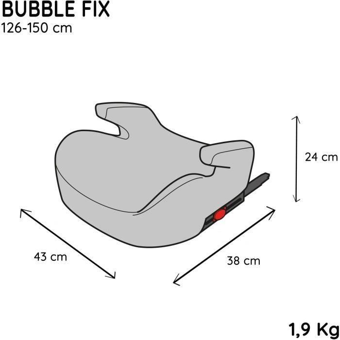 Nania NAN3760425910090 Silla Elevadora de Coche Bubblefix Grupo 3 Isofix I-Size 126-150 cm Negro 4 Nania NAN3760425910090 Silla Elevadora de Coche Bubblefix Grupo 3 Isofix I-Size 126-150 cm Negro 4